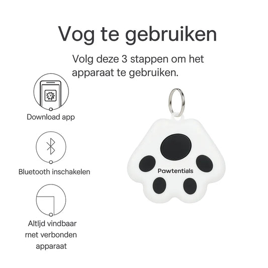 GPS Dierentracker in schattige pootjes vorm