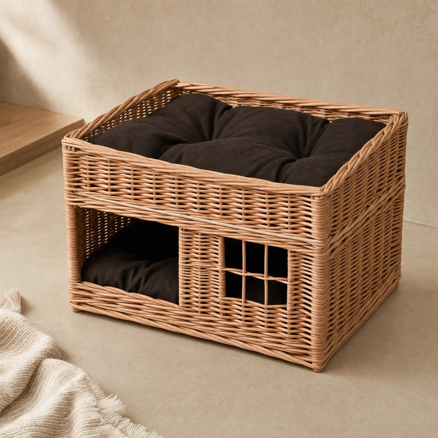 Gevlochten kattenhuis
