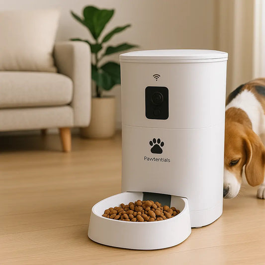 Pawtentials 5 L Slimme Voederbak – App & Camera voor Kat & Hond