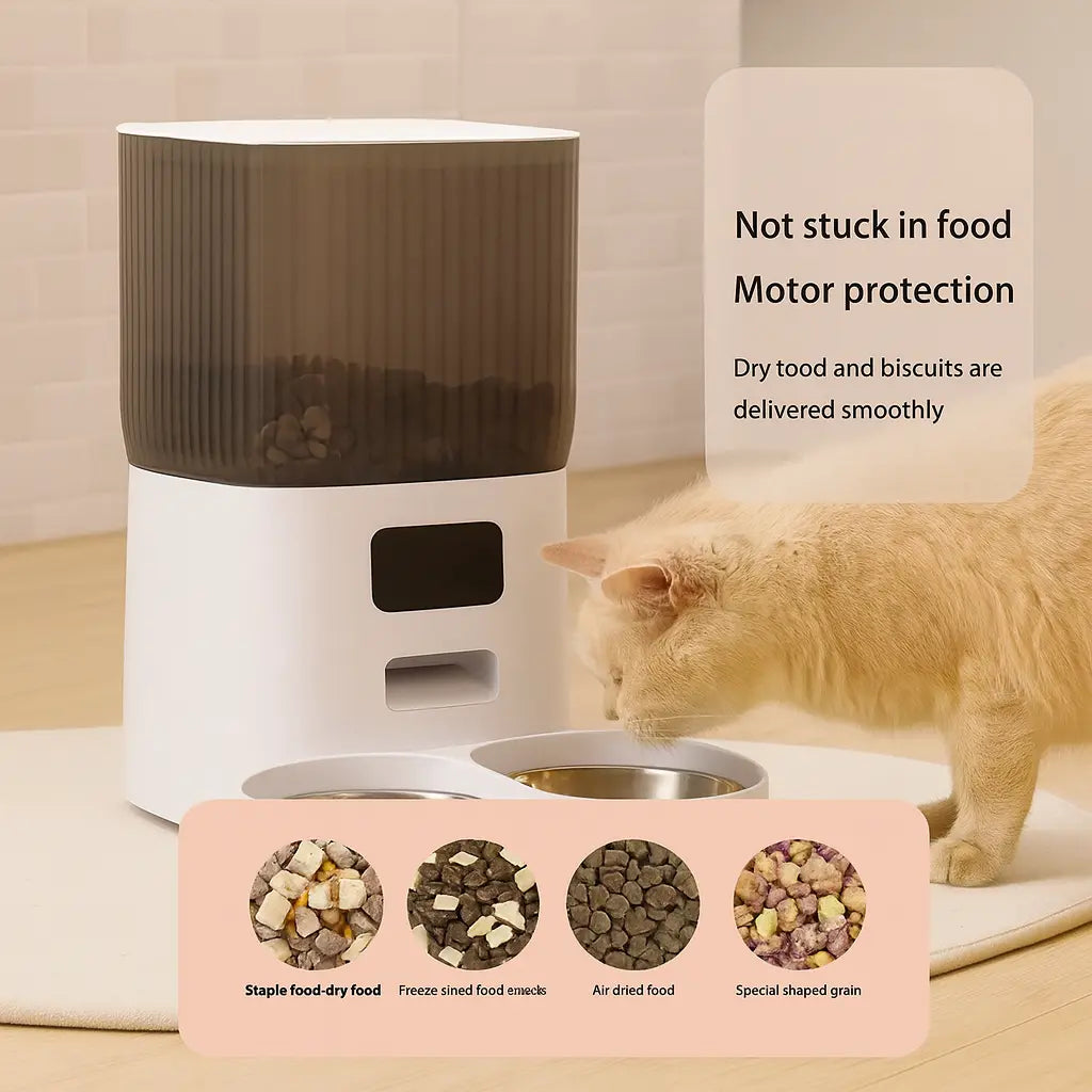 Pawtentials 5 L Slimme Voederbak – App & Camera voor Kat & Hond