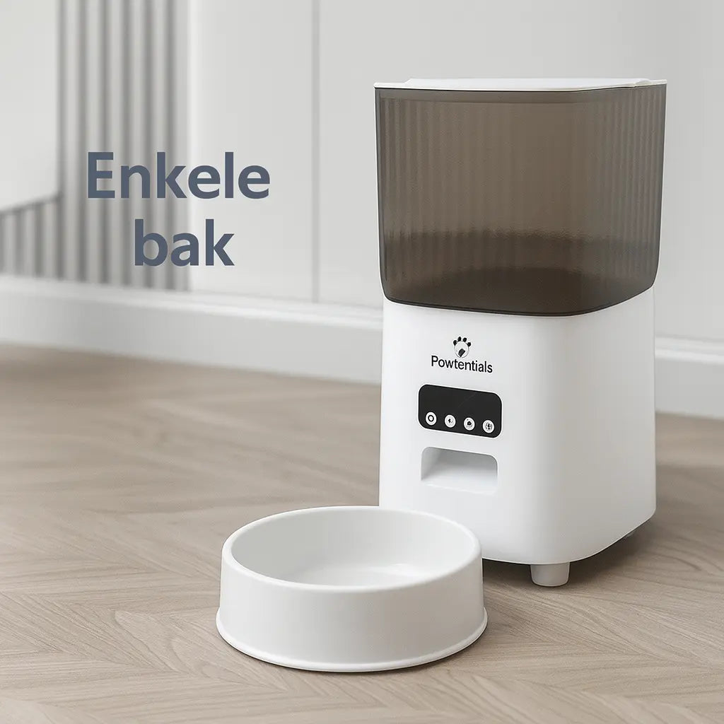Pawtentials 5 L Slimme Voederbak – App & Camera voor Kat & Hond