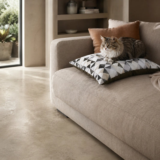 Kattenbed ecru waterdicht