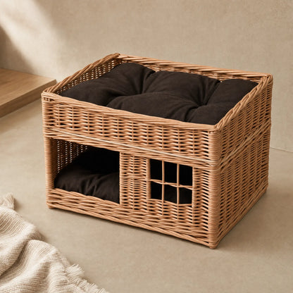 Gevlochten kattenhuis