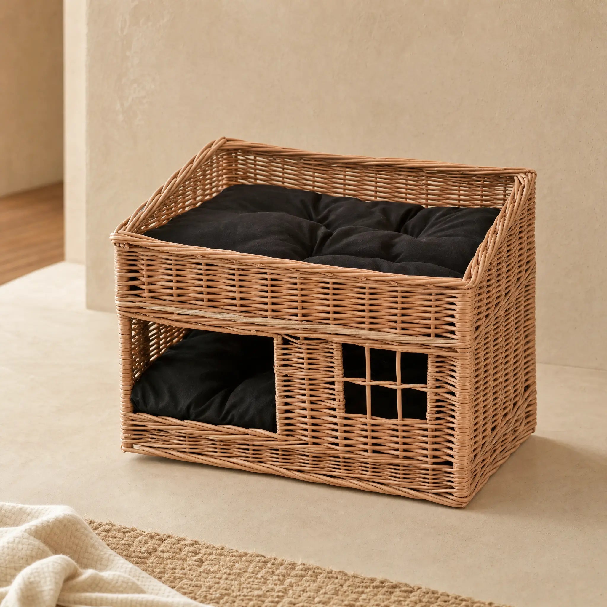 Gevlochten kattenhuis