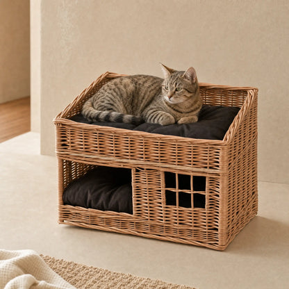Gevlochten kattenhuis