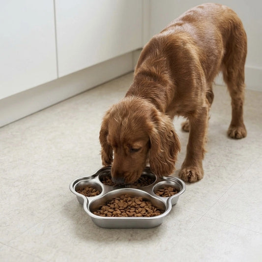 RVS slowfeeder voor honden