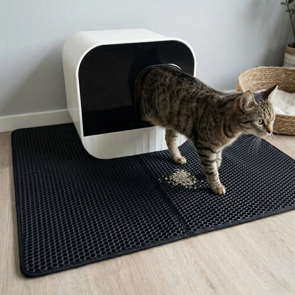 Kattenbakmat met dubbele opvanglaag