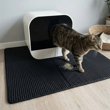 Kattenbakmat met dubbele opvanglaag
