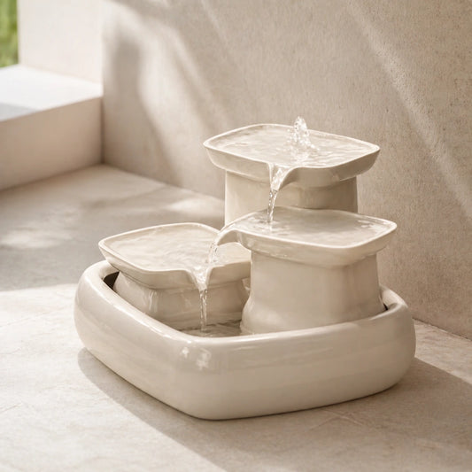 Designer drinkfontein keramisch