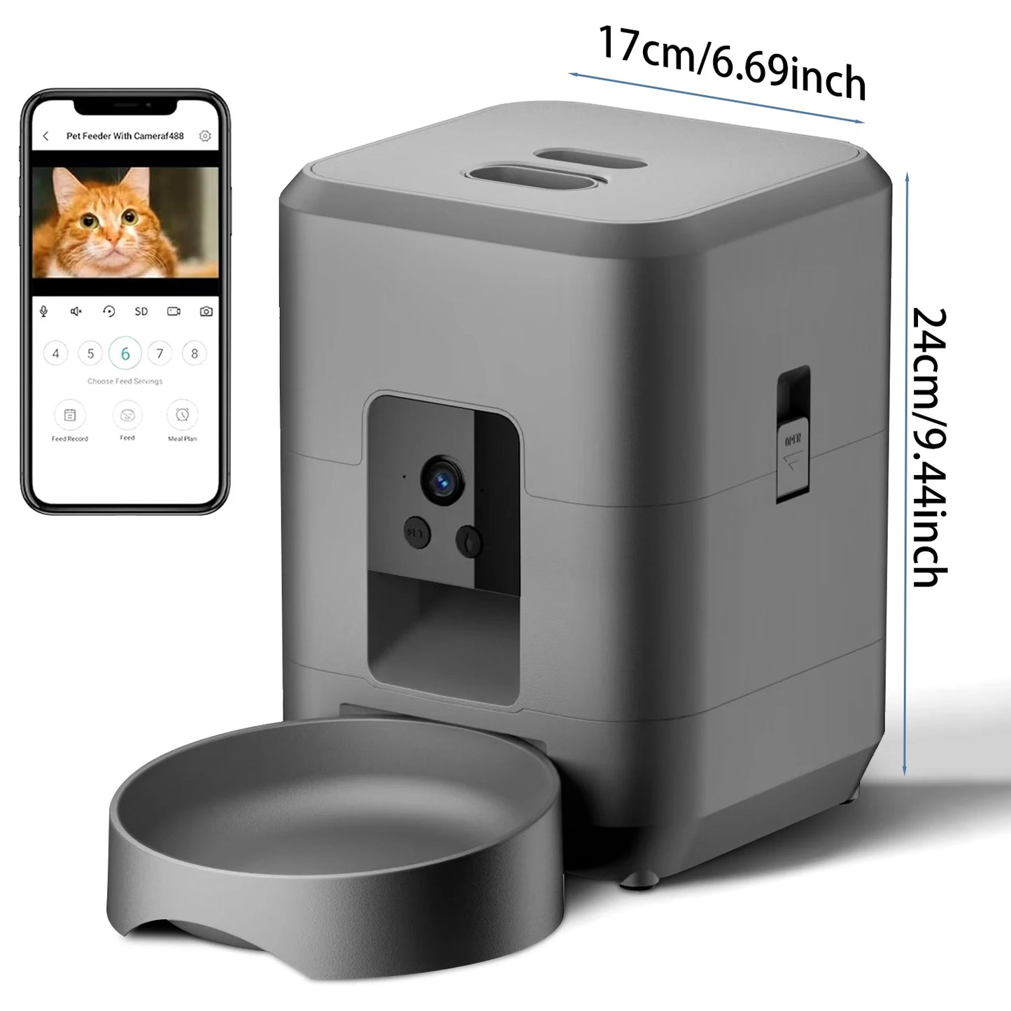 Pawtentials Automatische Voederbak – 2L Slimme Timer met App