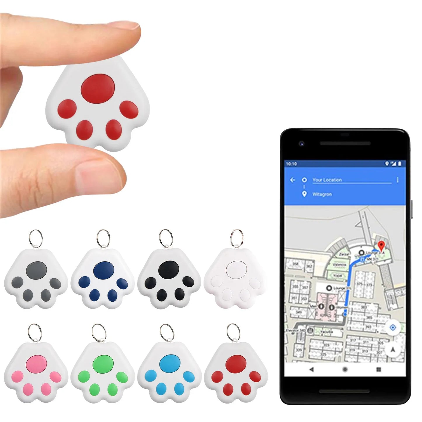 GPS Dierentracker in schattige pootjes vorm