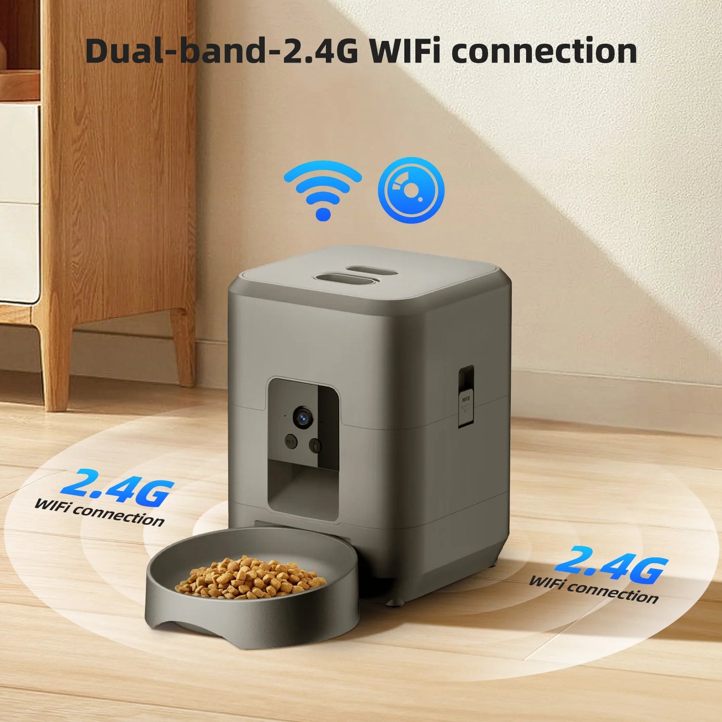 Pawtentials Automatische Voederbak – 2L Slimme Timer met App
