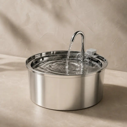 RVS drinkfontein voor katten met 3.2L inhoud en 4 filters inbegrepen